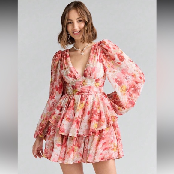 SHEIN Dresses & Skirts - Floral V-Neck Dress